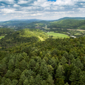 Looking north up the Passumpsic River Valley toward St. Johnsbury, VT.