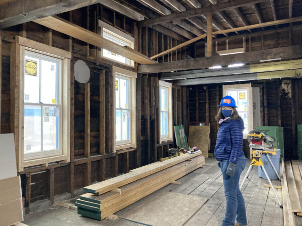 Interior construction progress as of January 2021