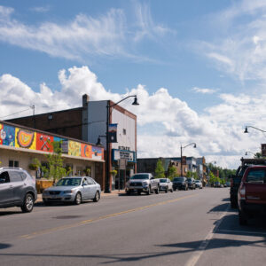 One of Tupper Lake's two downtown areas.