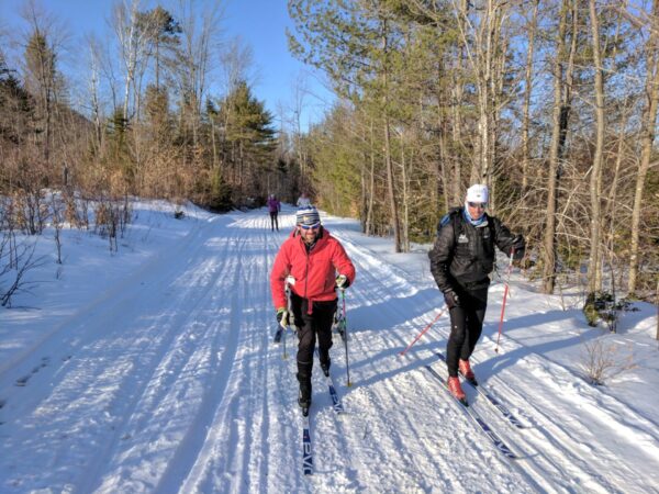Cross country skiers in western Maine