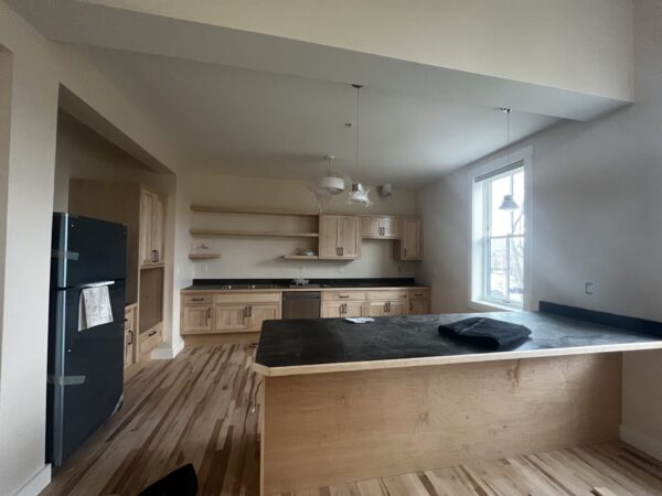 Renovated apartment in the Parker J. Noyes building in Lancaster, NH.